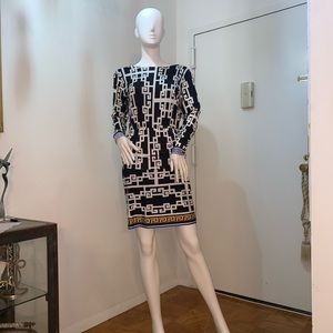 Geometric sheath dress